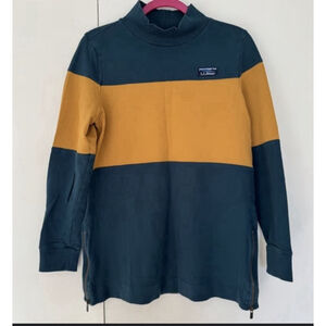 L.L. Bean Men’s Vintage Shrink mock Turtleneck Size XL with Side Zippers 511754